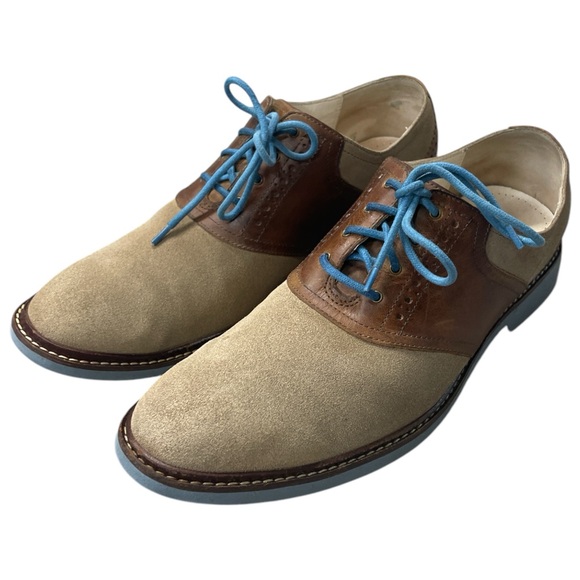 Cole Haan  Leather and Suede Oxford Dress Shoes Size 9.5 C10535 - Picture 1 of 8